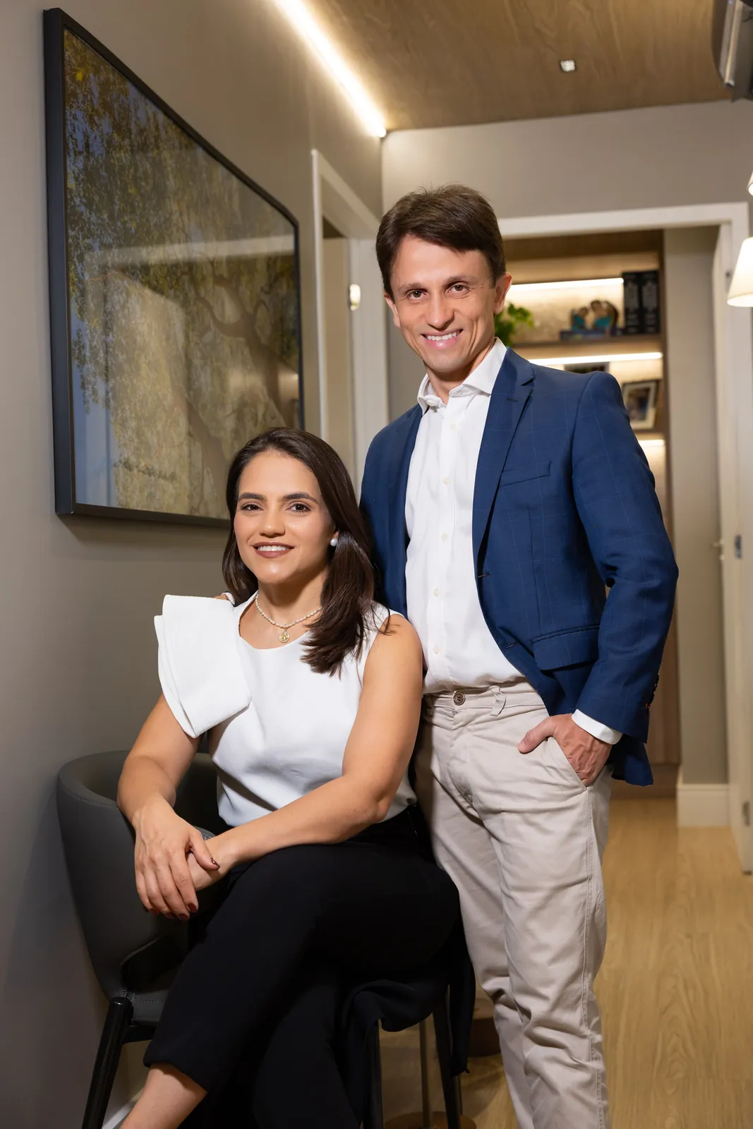 Dr. Gustavo Inácio e Dra. Adriana Pereira Miguel na Clínica Laris